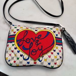 Brighton Love & Joy Heart Crossbody Bag - Multicolor